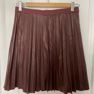 Faux Leather Skirt